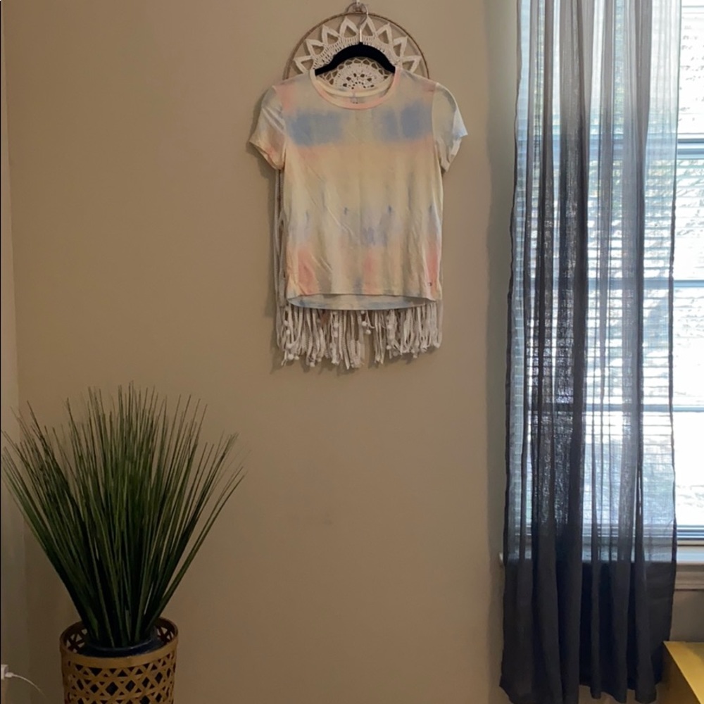 Pastel Tie-Dye Crop Top Tee
